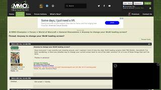 
                            10. Anyway to change your WoW loading screen? - MMO-Champion