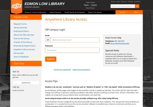 
                            11. Anywhere Library Access - Oklahoma State University Library