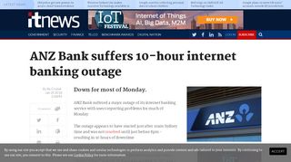 
                            9. ANZ Bank suffers 10-hour internet banking outage - Finance - iTnews