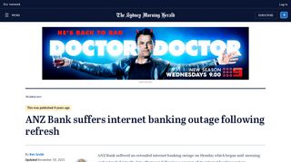 
                            12. ANZ Bank suffers internet banking outage following refresh