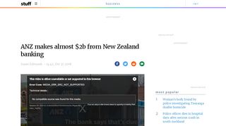 
                            7. ANZ makes almost $2b from New Zealand banking | Stuff.co.nz