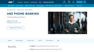 
                            9. ANZ Phone Banking | Register here | ANZ