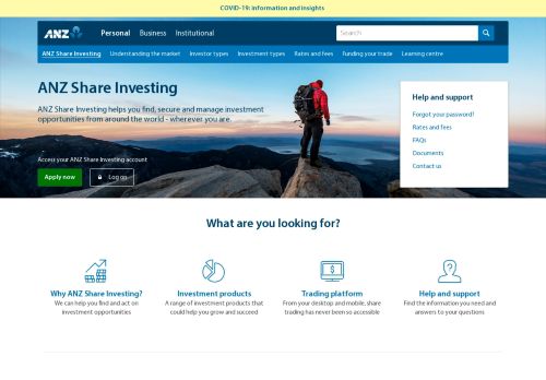 
                            6. ANZ Share Investing | ANZ