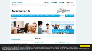 
                            8. Anzeigen aus Sachsen-Anhalt - Der Anzeigenmarkt der Volksstimme
