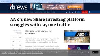 
                            12. ANZ's new Share Investing platform struggles with day one traffic ...