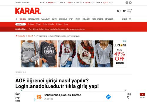 
                            5. AÖF öğrenci girişi nasıl yapılır? Login.anadolu.edu.tr tıkla giriş yap ...