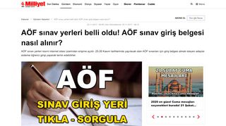 
                            9. AÖF sınav yerleri belli oldu! AÖF sınav giriş belgesi nasıl alınır? - Son ...