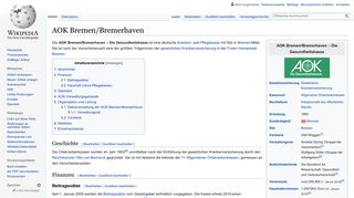 
                            12. AOK Bremen/Bremerhaven – Wikipedia