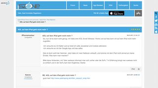 
                            6. AOL auf dem iPad geht nicht mehr ? - iSzene.com