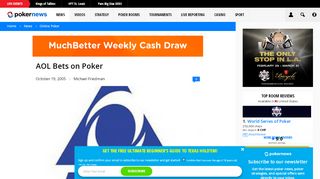 
                            7. AOL Bets on Poker | PokerNews