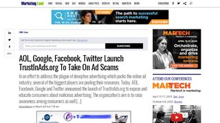 
                            11. AOL, Google, Facebook, Twitter Launch TrustInAds.org To Take On Ad ...
