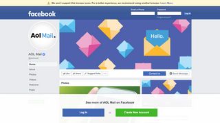 
                            8. AOL Mail - Home | Facebook