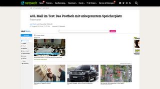 
                            11. AOL Mail im Test: Das Postfach mit unbegrenztem Speicherplatz ...
