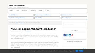 
                            6. AOL Mail Login : Sign in to AOL Mail or AIM