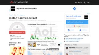 
                            1. AOL ne fonctionne pas. Problèmes et état actuels - Outage.Report