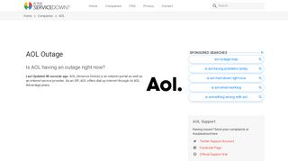 
                            12. AOL outage or service down? Current problems and outages - Is ...