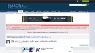 
                            10. AOL sign-in verification code, again and again, and again. - Web ...