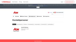 
                            6. Aon Denmark pension - Kontaktpersoner - Mynewsdesk