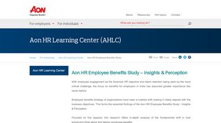 
                            12. Aon Hewitt Employee Benefits Study | Aon Hewitt India