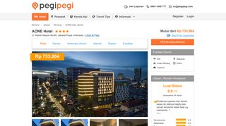 
                            8. AONE Hotel Jakarta - Booking Murah Mulai Rp733,884 - Pegipegi