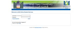 
                            11. AOU Online Student Services - Login