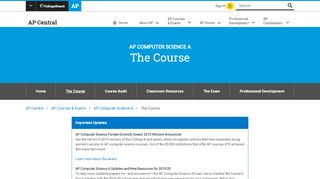 
                            5. AP Computer Science A: The Course | AP Central – The College Board