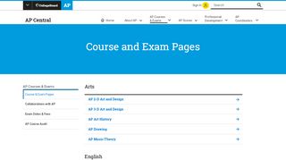 
                            12. AP Courses and Exams | AP Central – The College Board