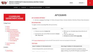 
                            13. AP Exams - Pekin Community