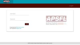 
                            2. AP Fiber Admin Login - APSFL