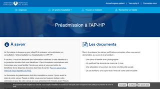 
                            6. AP-HP - Site de Pré-admission