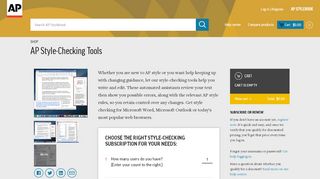 
                            5. AP Style-Checking Tools - AP Stylebook