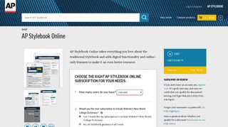 
                            3. AP Stylebook Online