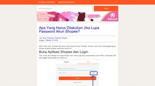 
                            2. Apa Yang Harus Dilakukan Jika Lupa Password Akun Shopee ...