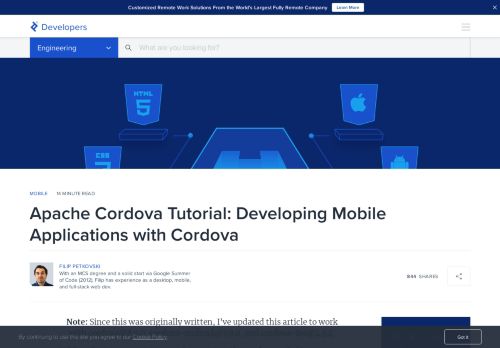 
                            7. Apache Cordova Tutorial: Mobile Apps with HTML, CSS, ...