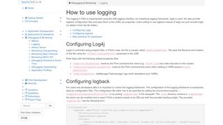 
                            3. Apache Flink 1.7 Documentation: How to use logging