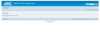 
                            2. Apache Friends Support Forum • View topic - Root Passwort ändern ...