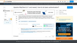 
                            2. Apache HttpClient (4.1 and newer): how to do basic authentication ...