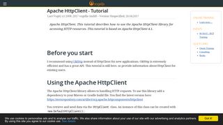 
                            8. Apache HttpClient - Tutorial - Vogella