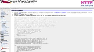 
                            6. Apache HttpComponents – HttpClient Quick Start