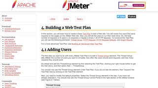 
                            1. Apache JMeter - User's Manual: Building a Web Test Plan