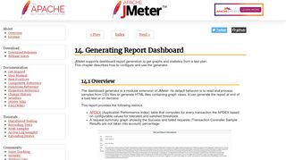 
                            4. Apache JMeter - User's Manual: Generating Dashboard Report