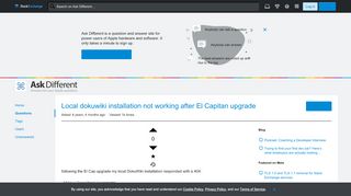 
                            13. apache - Local dokuwiki installation not working after El Capitan ...