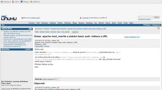 
                            9. apache mod_rewrite a získání basic auth. řetězce z URL - AbcLinuxu