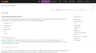
                            6. Apache - MoodleDocs - Moodle.org
