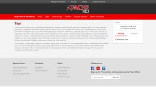 
                            7. Apache Pizza Delivery & Takeaway Limavady|Order Pizza Online