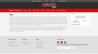 
                            4. Apache Pizza Delivery & Takeaway Strabane | Great Deals