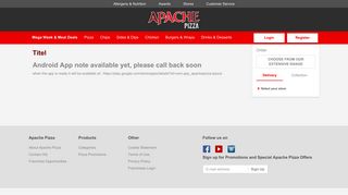 
                            2. Apache Pizza. Pizza Delivery & Takeaway Stores throughout Ireland ...