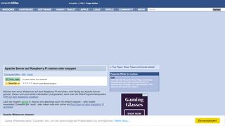 
                            4. Apache Server auf Raspberry Pi starten oder stoppen