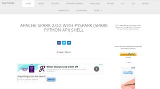 
                            4. Apache Spark 2 tutorial with PySpark (Spark Python API) Shell - 2018