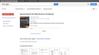 
                            8. Apache Spark for Data Science Cookbook